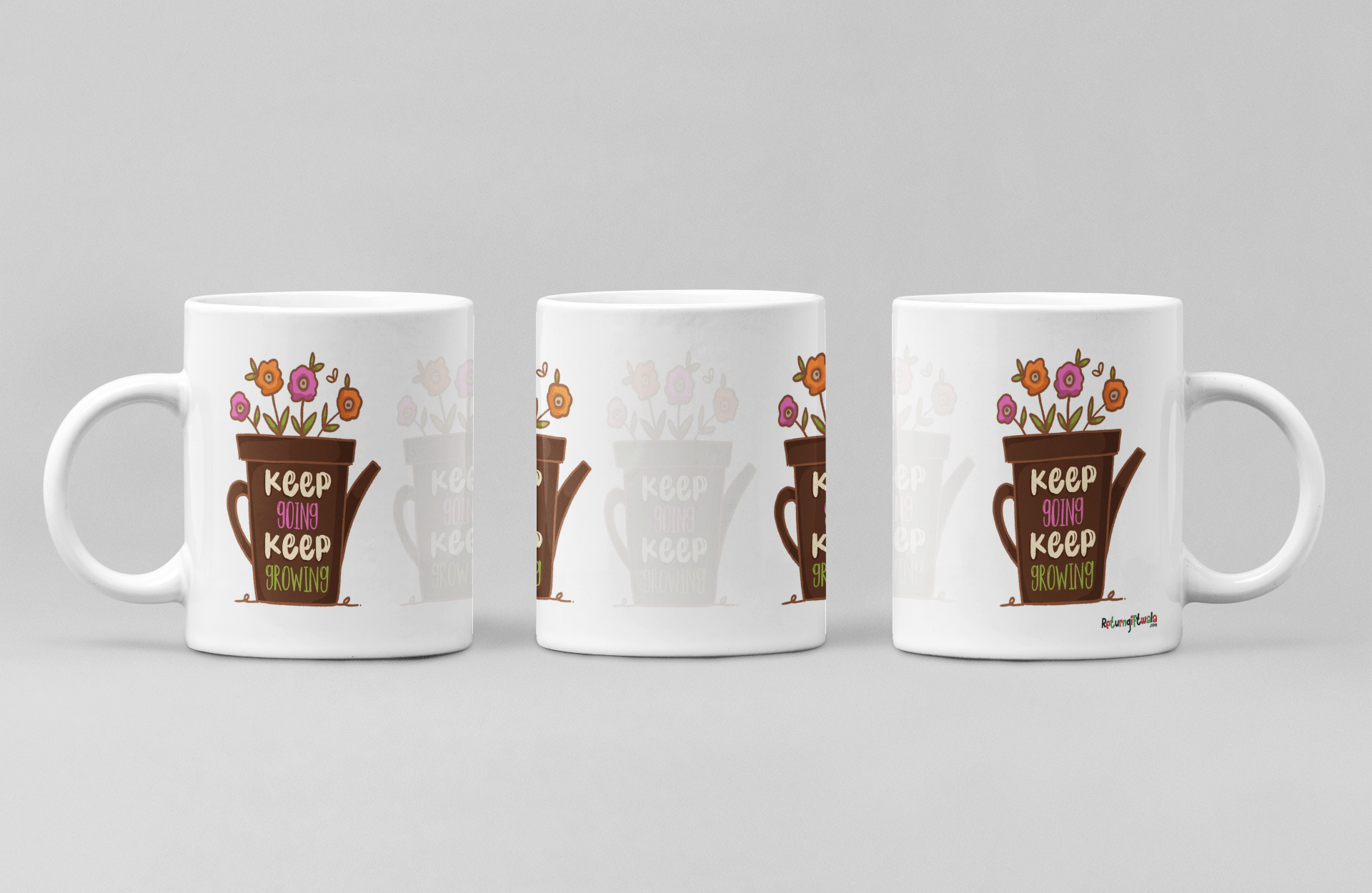 Keep Going Keep Growing printed Coffee Mug