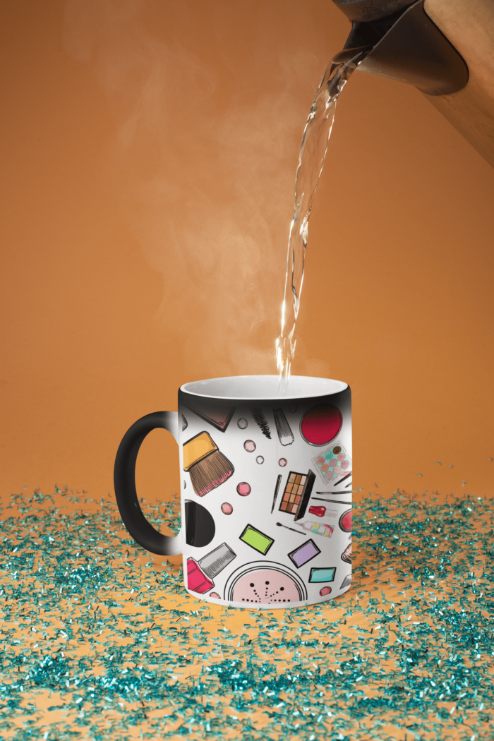 makeup themed coffee mug