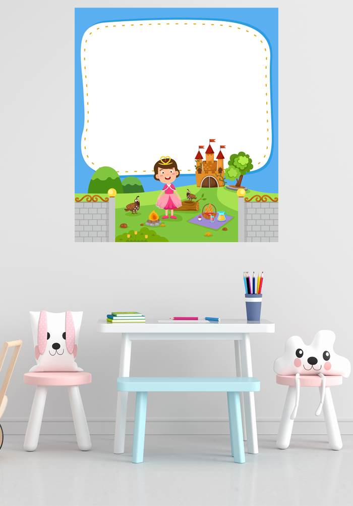 princess theme wall decor for kids