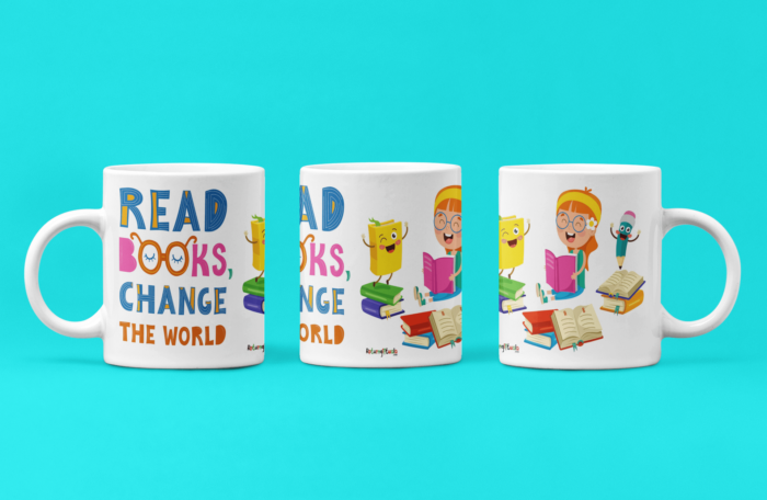 Read Books and Change the World printed Coffee Mug