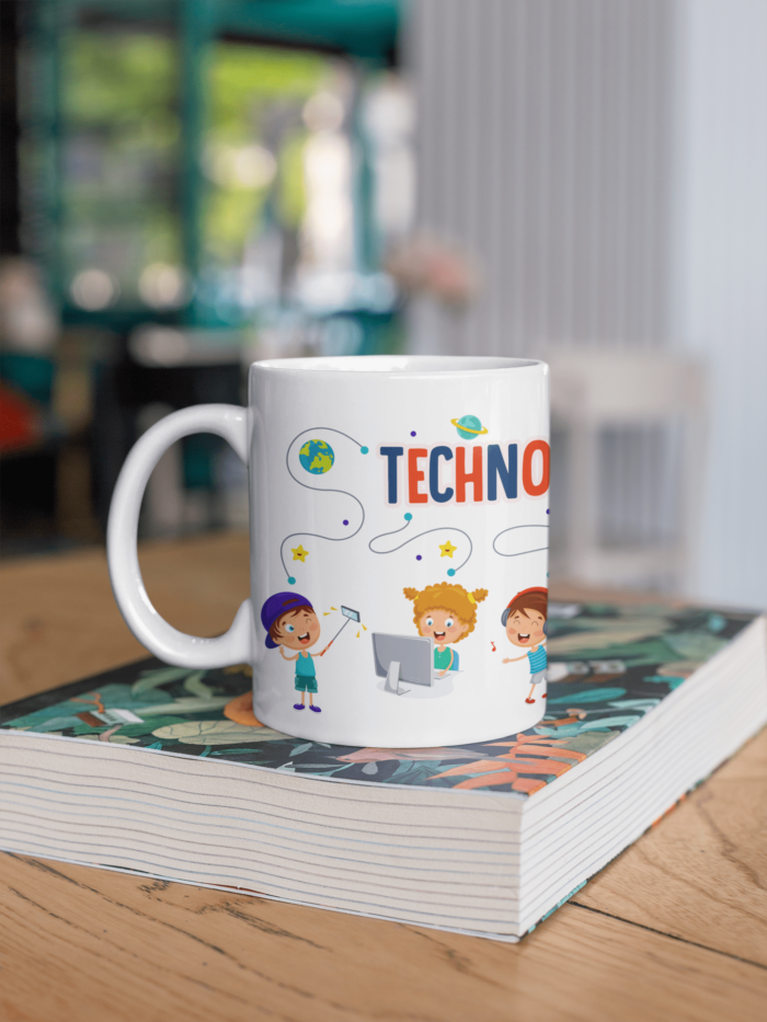 technology theme coffee mug