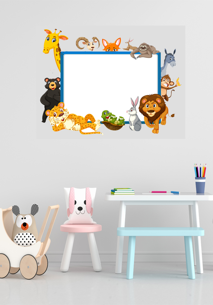 animal sticker whiteboard for wall decor