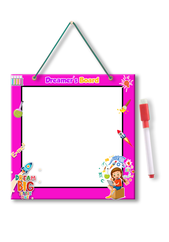 Dreamer's theme whiteboard with marker