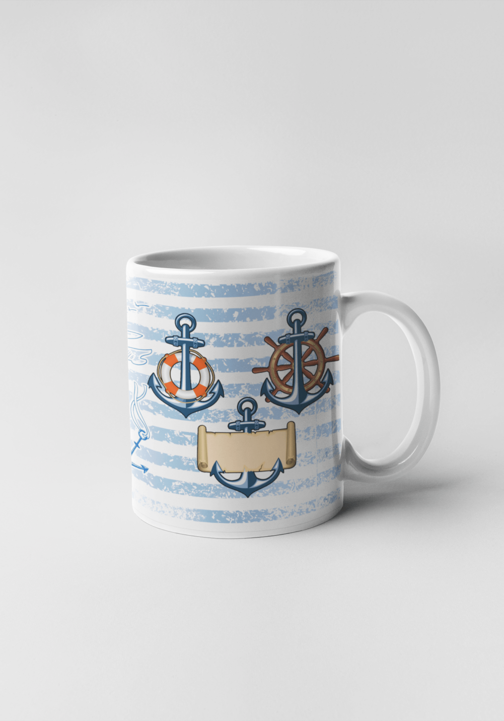 Ship Anchors printed Coffee Mug