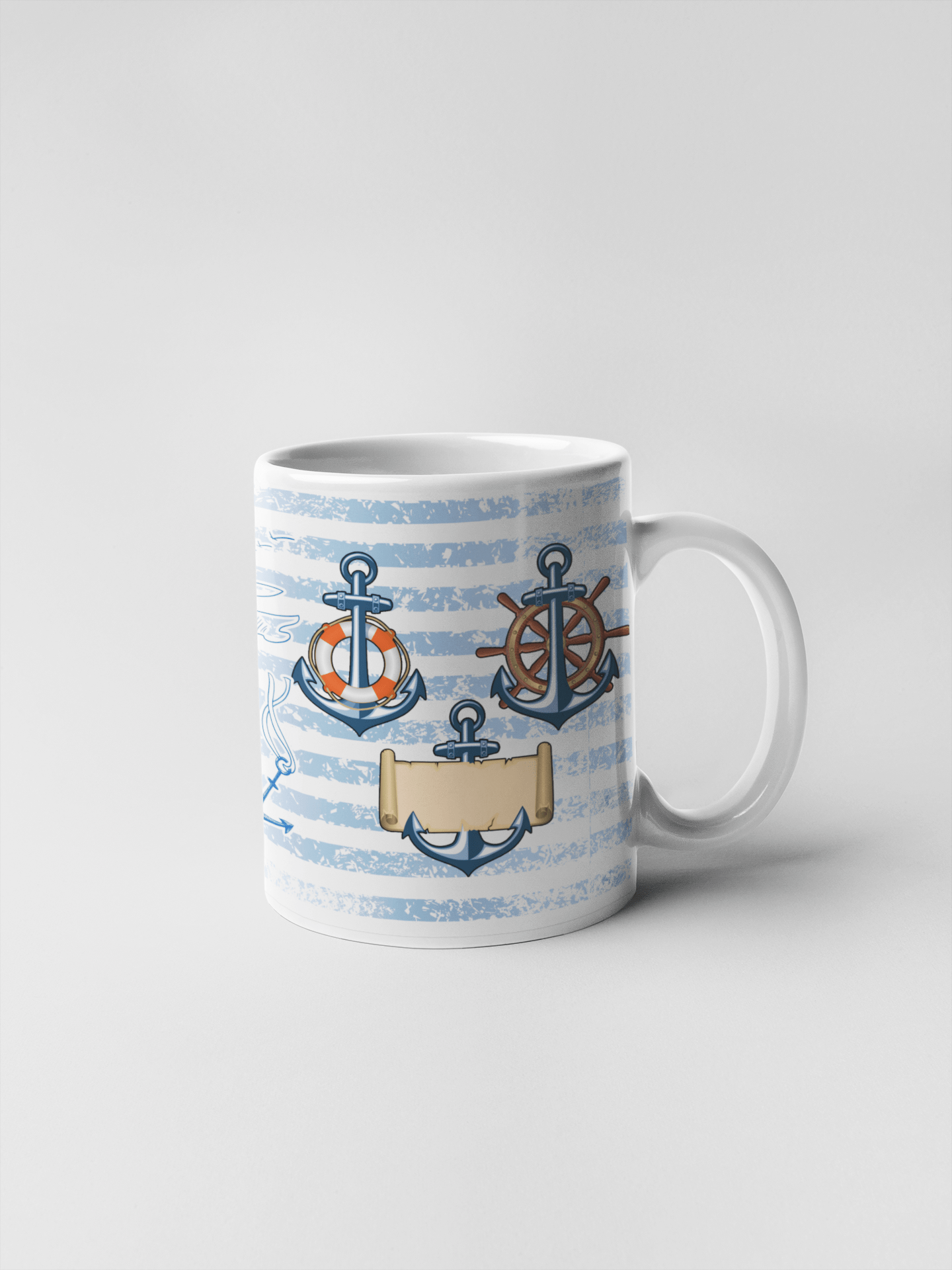 Ship Anchors printed Coffee Mug
