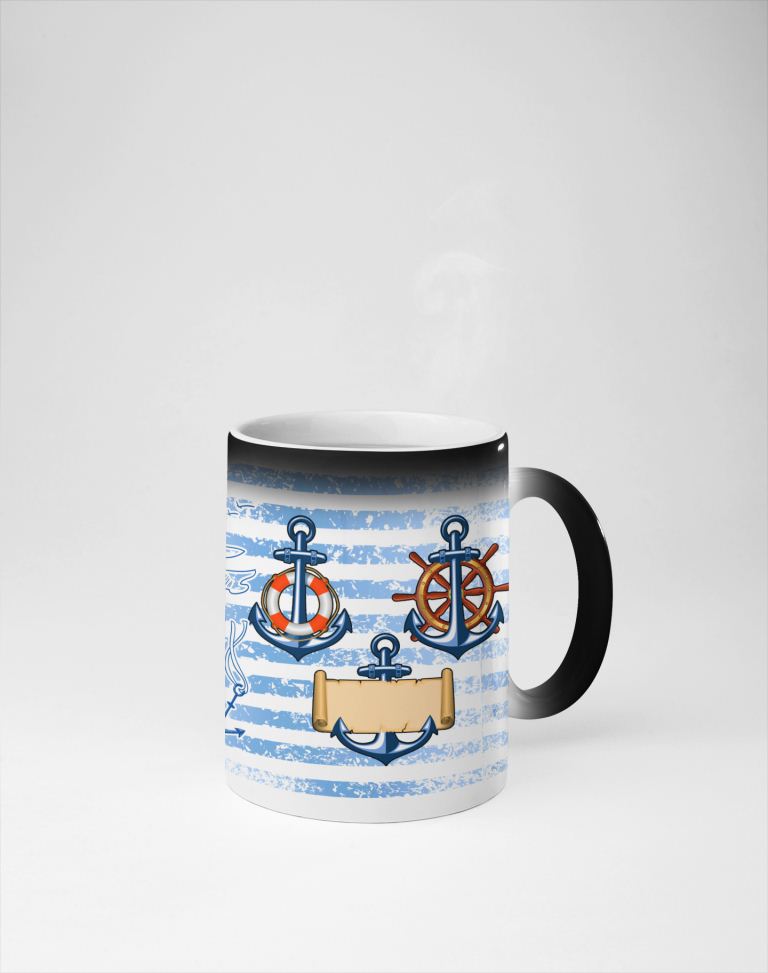 Ship Anchors printed Coffee mug