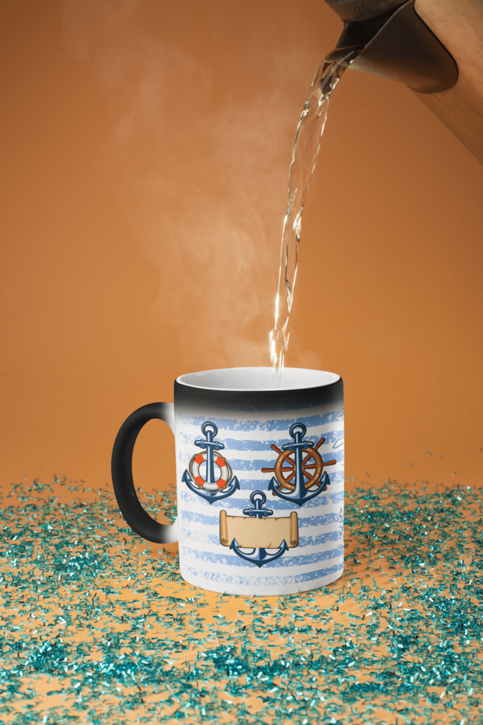 Ship Anchors printed Coffee Mug