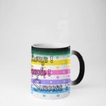 Be Happy Always printed coffee mug
