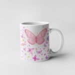 Butterflies printed coffee mug