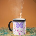 Butterflies printed coffee mug