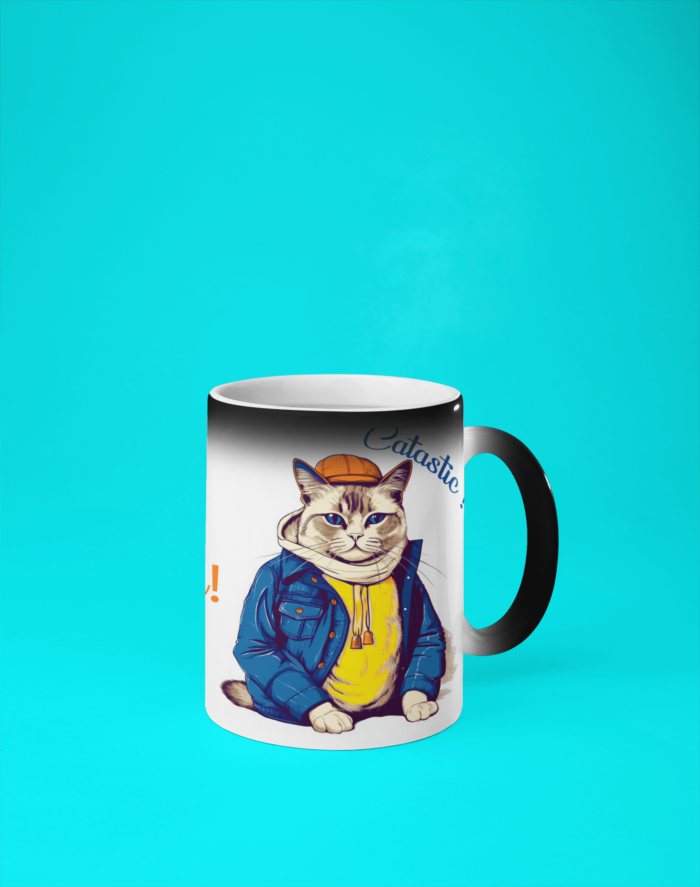 catastic cat printed coffee mug