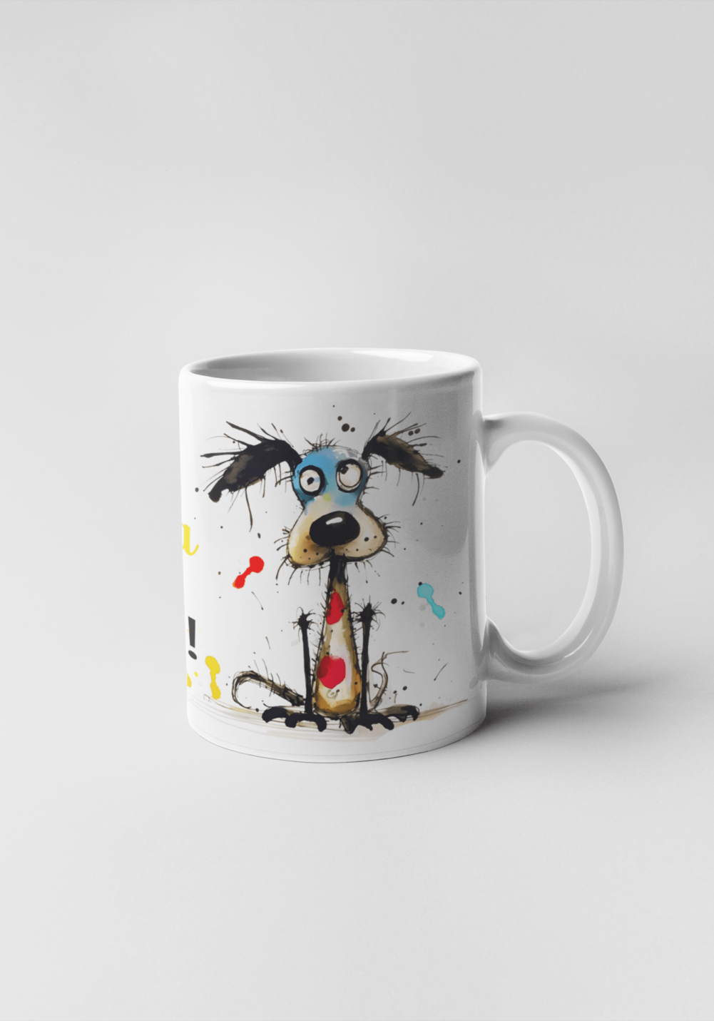 Dog in a Shock printed Coffee Mug