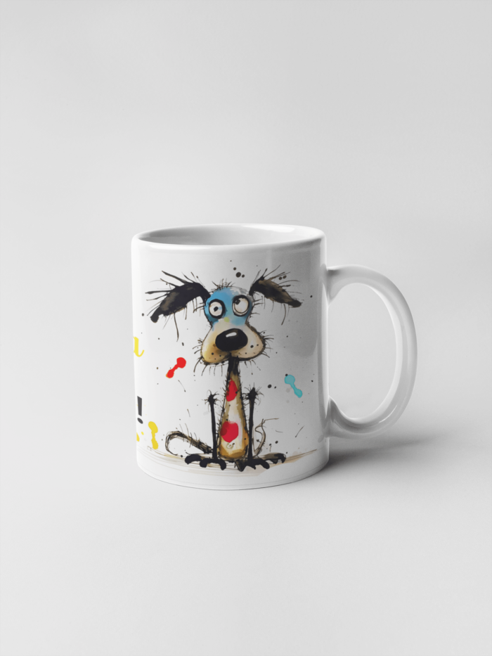 Dog in a Shock printed Coffee Mug