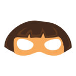 dora design patytern theme eye mask for birthday