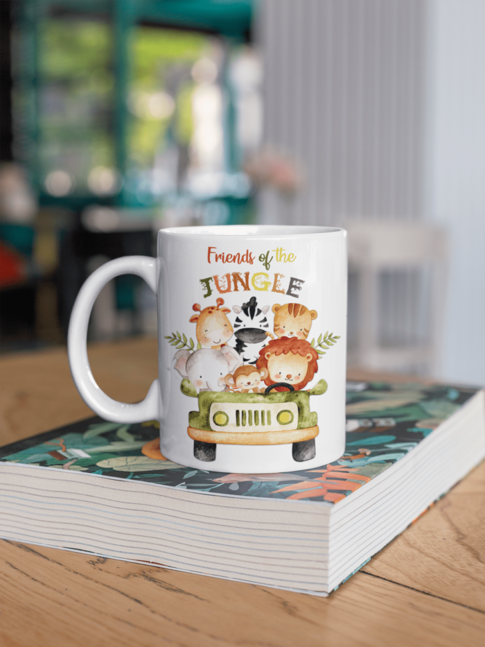 Friends of the Jungle theme coffee mug