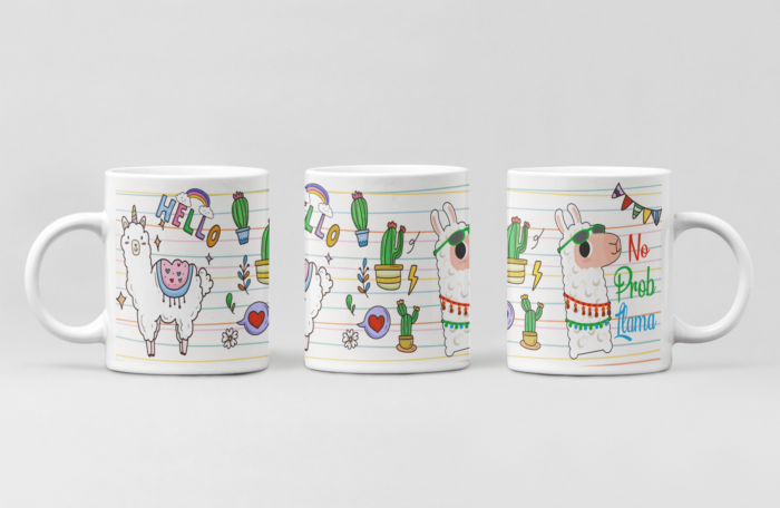 Hello Lama printed Coffee Mug