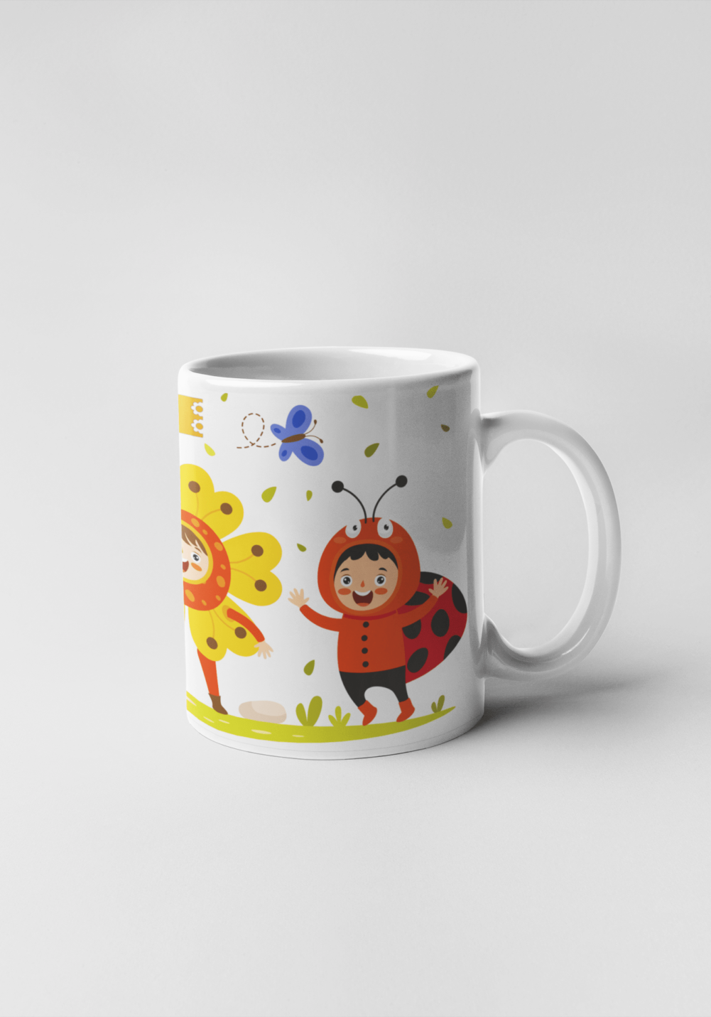 kid's love for nature themed coffee mug