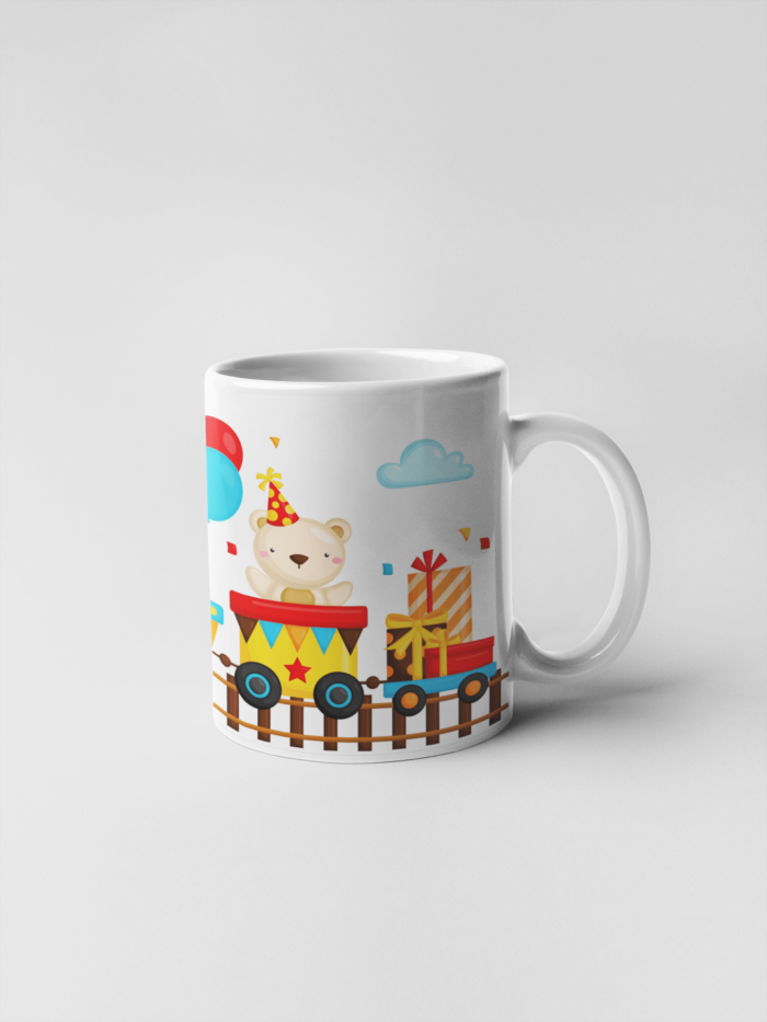 Train of Mr. Bear and Friends printed Coffee Mug