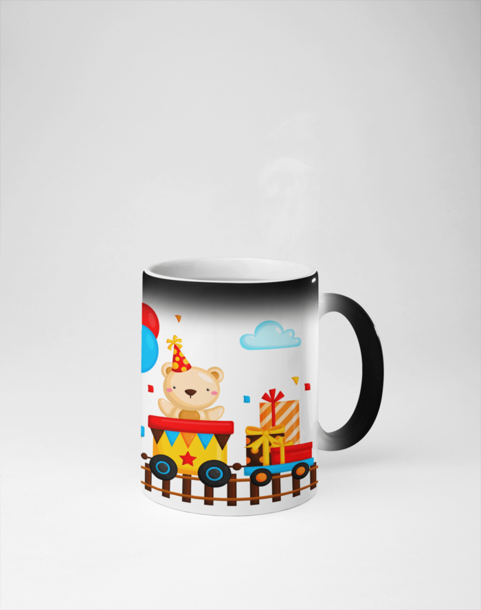 Train of Mr. Bear and Friends printed Coffee Mug