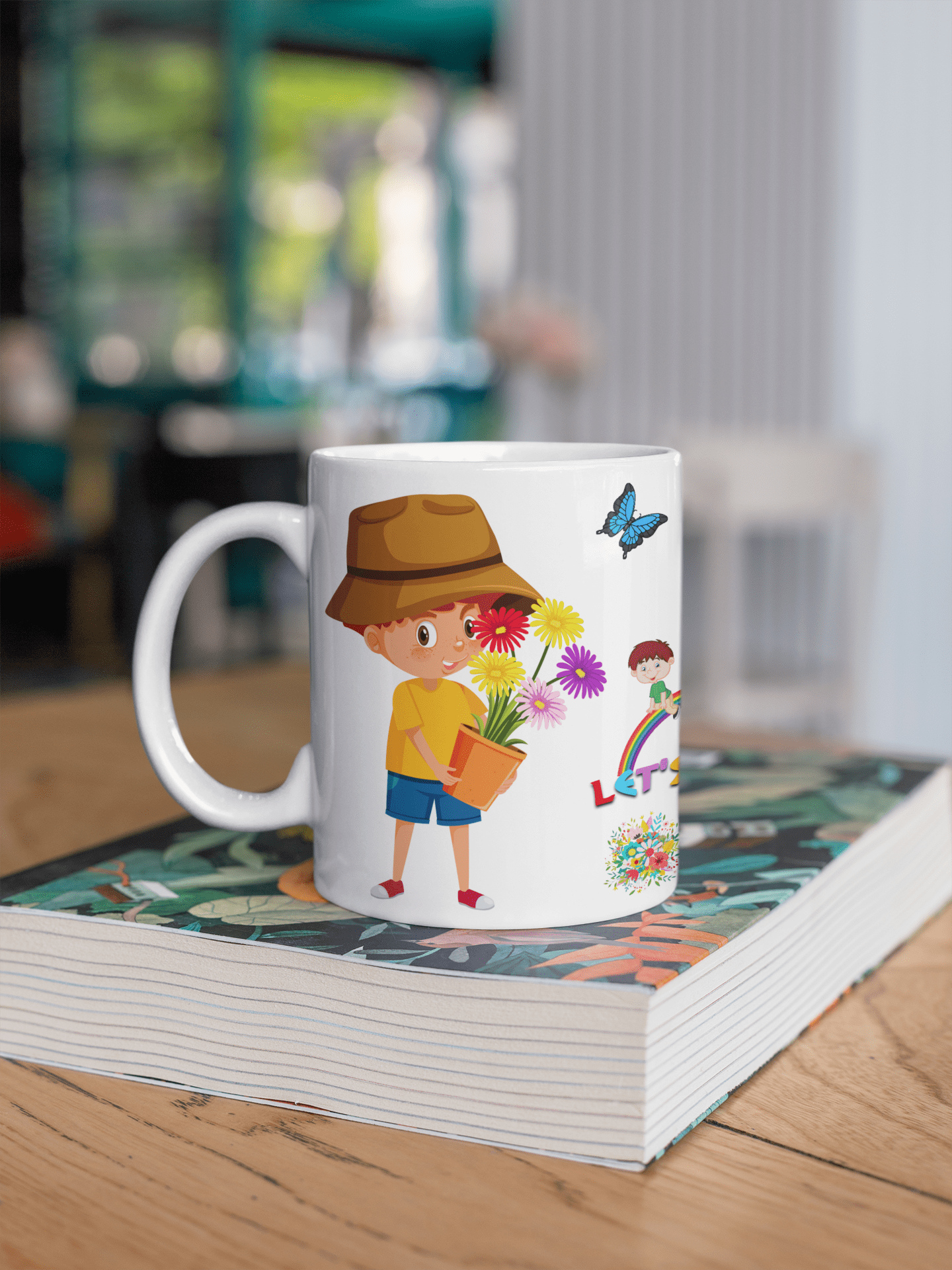 Let's Plant Flowers theme Coffee Mug