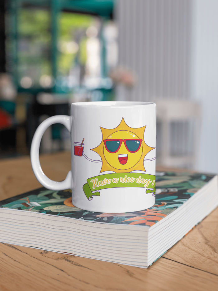Have a Nice Day printed coffee mug