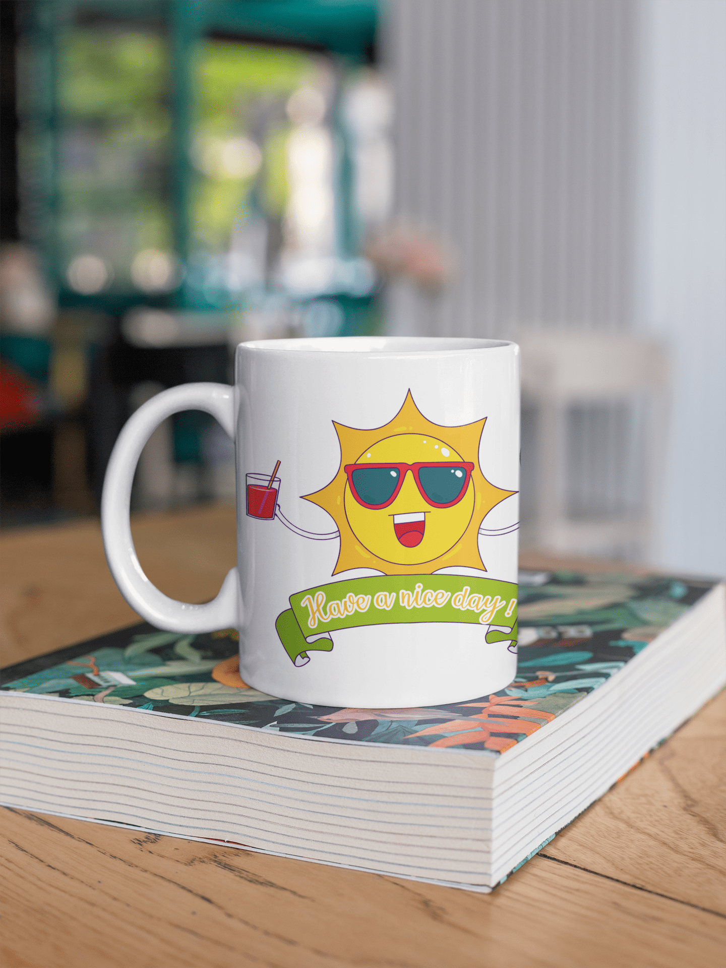 Have a Nice Day printed coffee mug