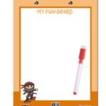 Orange Ninja Theme Return gift for kids
