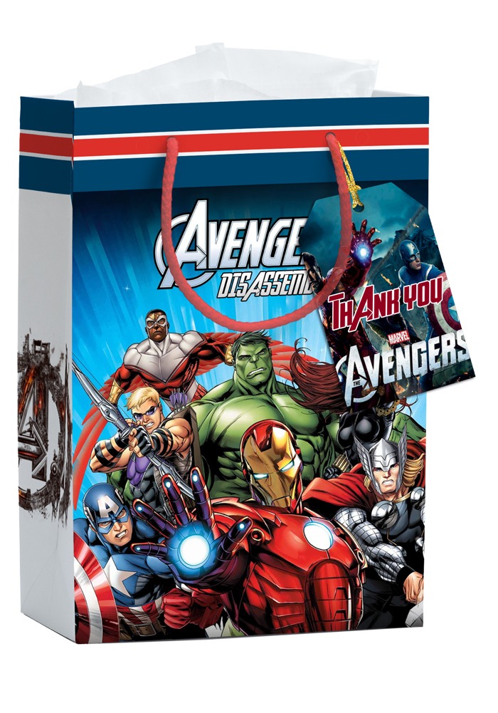 super hero theme paper bag