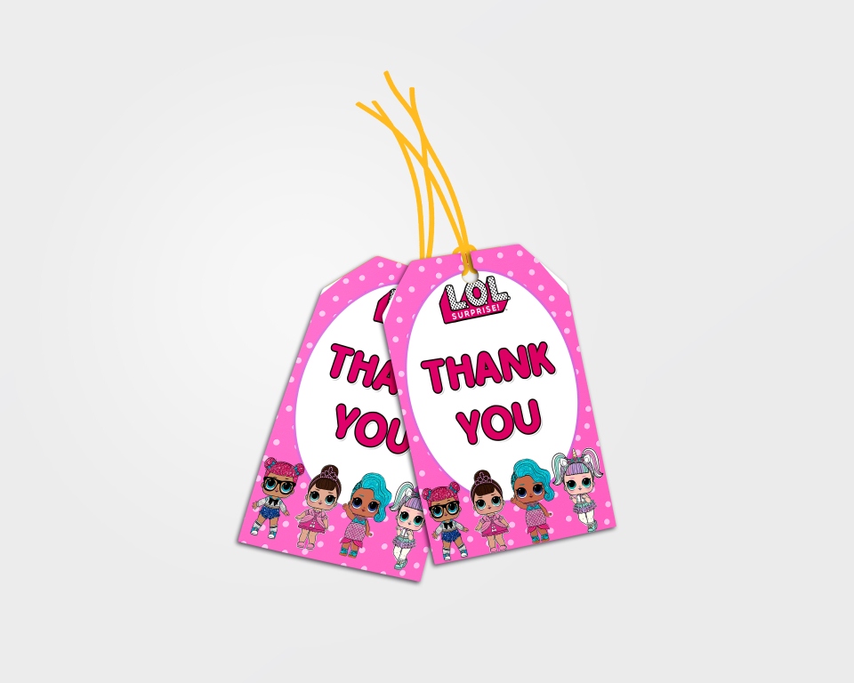 LOL Theme Thank You cards