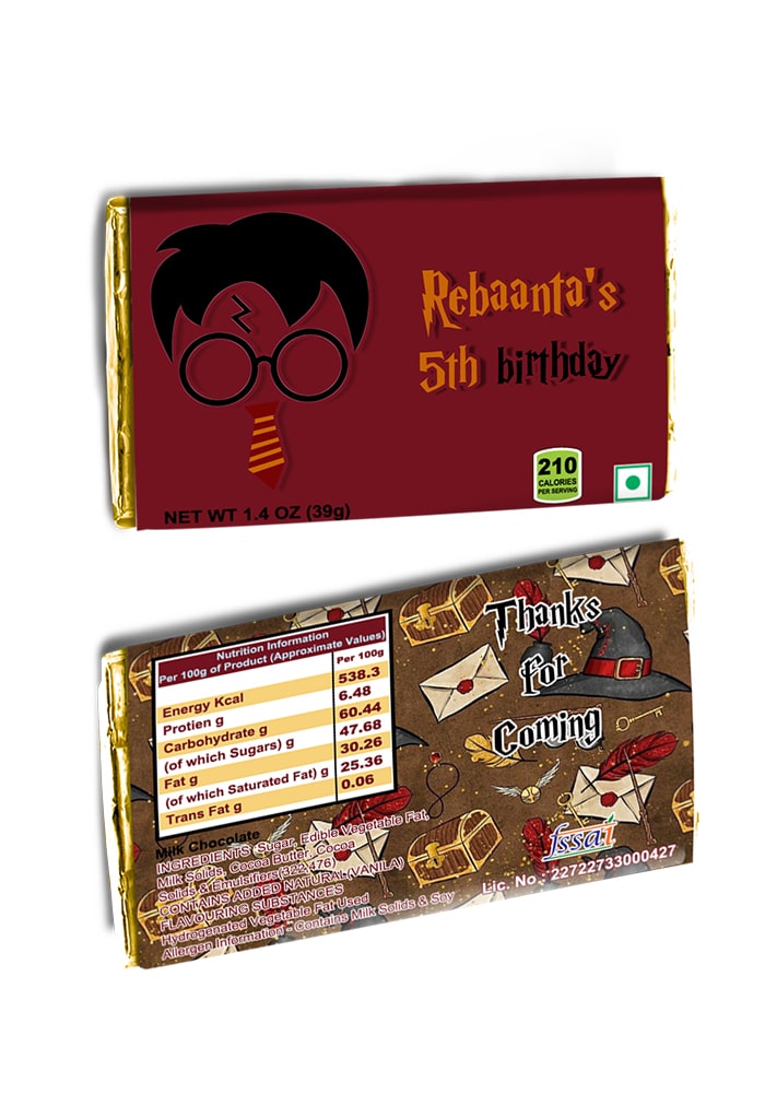 Harry Potter theme homemade chocolates