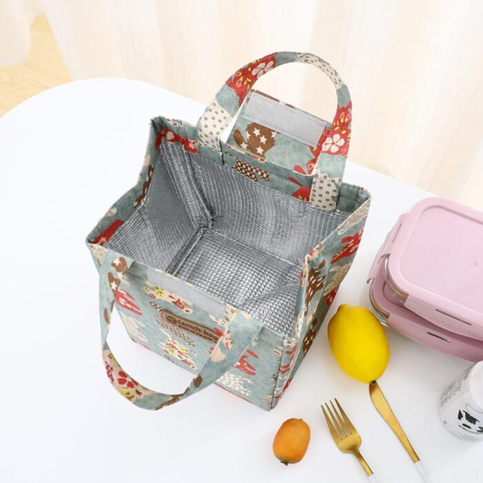 floral print office lunch bags