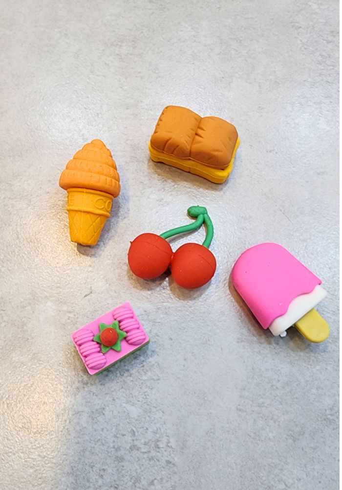 cute candy erasers set