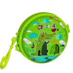 round shape coin wallet metal for headphones