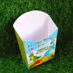 dinosaur theme french fries box