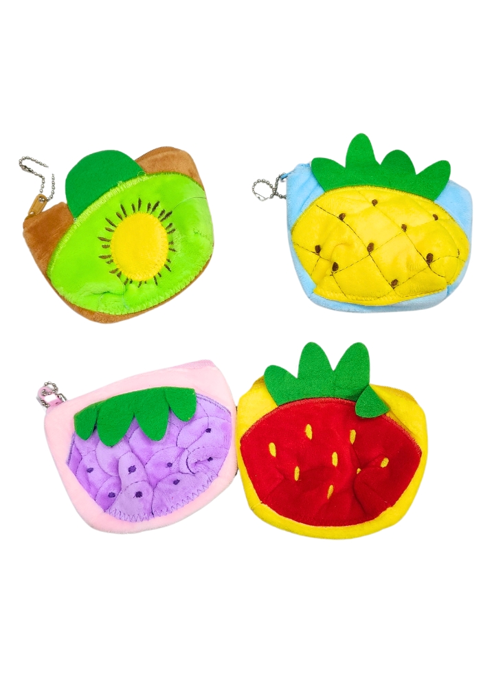 small wallet coin purse headfone return gift fruit theme
