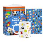 sports theme 4 in 1 combo for birthday return gift for kids