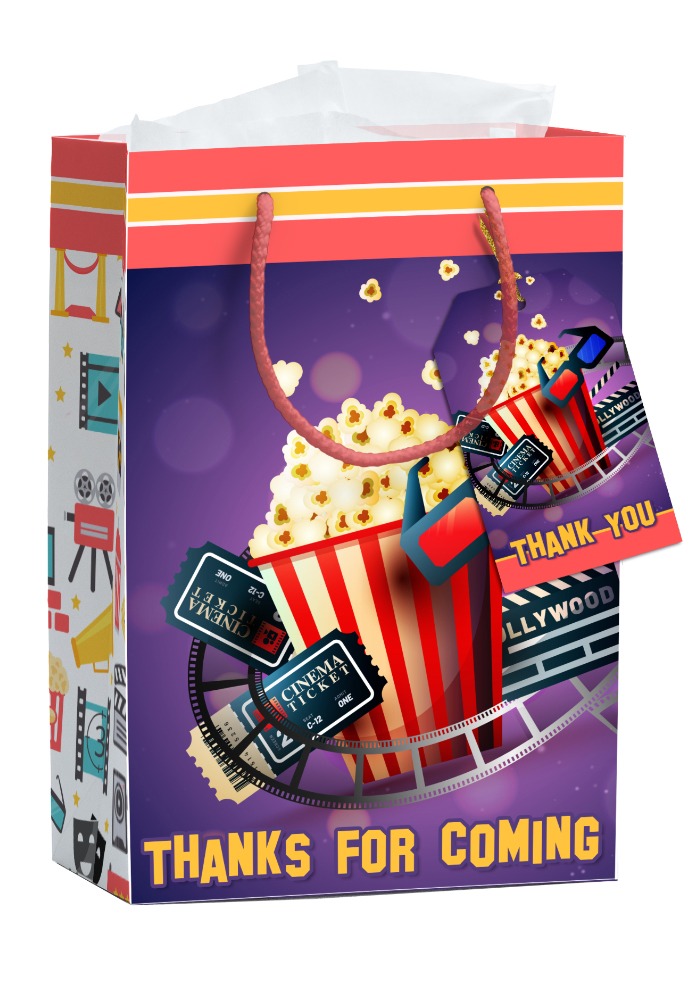 movie theme gift paper bag