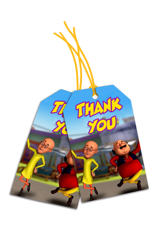 Motu Patlu theme Thank You Cards