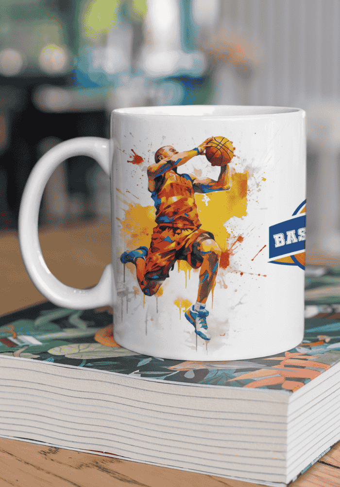 basketball theme cup
