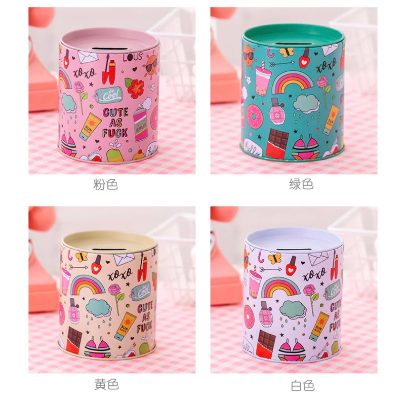 candy land theme piggy bank metal