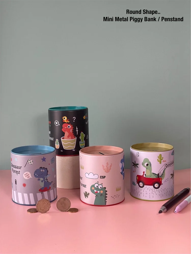 Dinosaur theme coin bank for kids
